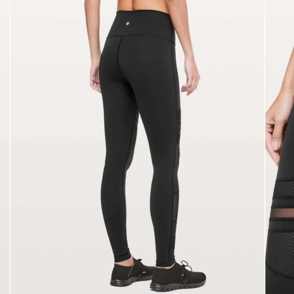 Lululemon Wunder Under High-Rise Tight *Mix & Mesh 28"
Black 21352 - Picture 5 of 14